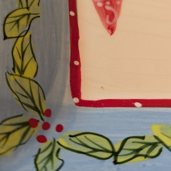 Montage Elizabeth Monro set of 2 small Christmas plates - Picture 4 of 6